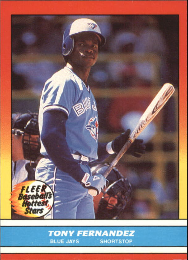 1988 Fleer Hottest Stars Baseball Cards        010      Tony Fernandez